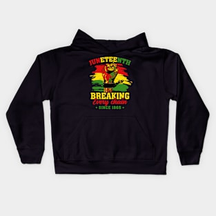 Juneteenth Breaking Every Chain Since 1865 Kids Hoodie